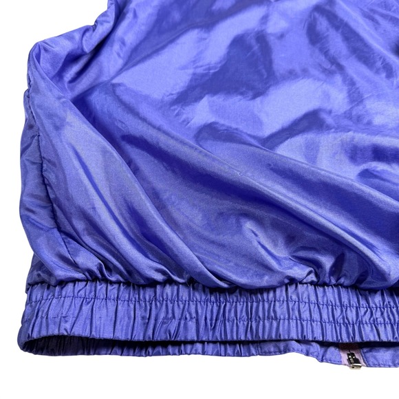 Puma Track Jacket Colorblock Purple Pink Blue 80s 90s Vintage Women's Size 6 - Picture 12 of 16